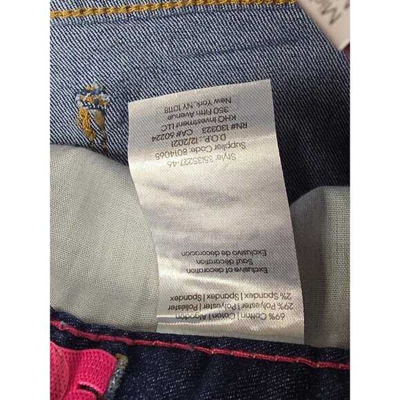 CALVIN KLEIN Jean Shorts Size 10 mid rise boy shorts New Stretch - Picture 9 of 14